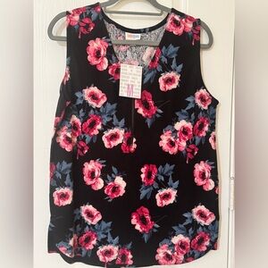 LulaRoe Rachel Simply Comfortable Floral Tank Top Size Medium